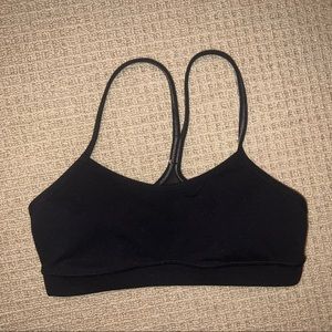 Size 0/2/XXS black Lululemon Flow Y Bra